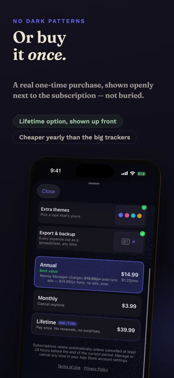 Expense Tracker: Private, Fast screenshot 6 of 6