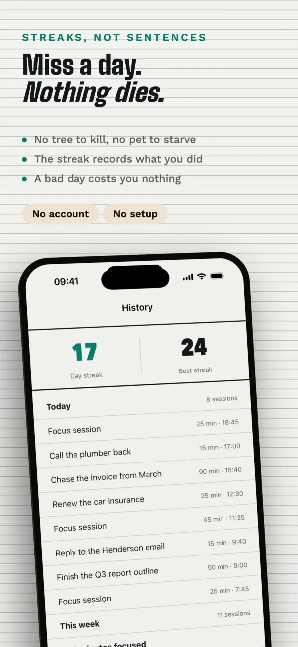 Pomodoro Timer: Brain Dump screenshot 4 of 6